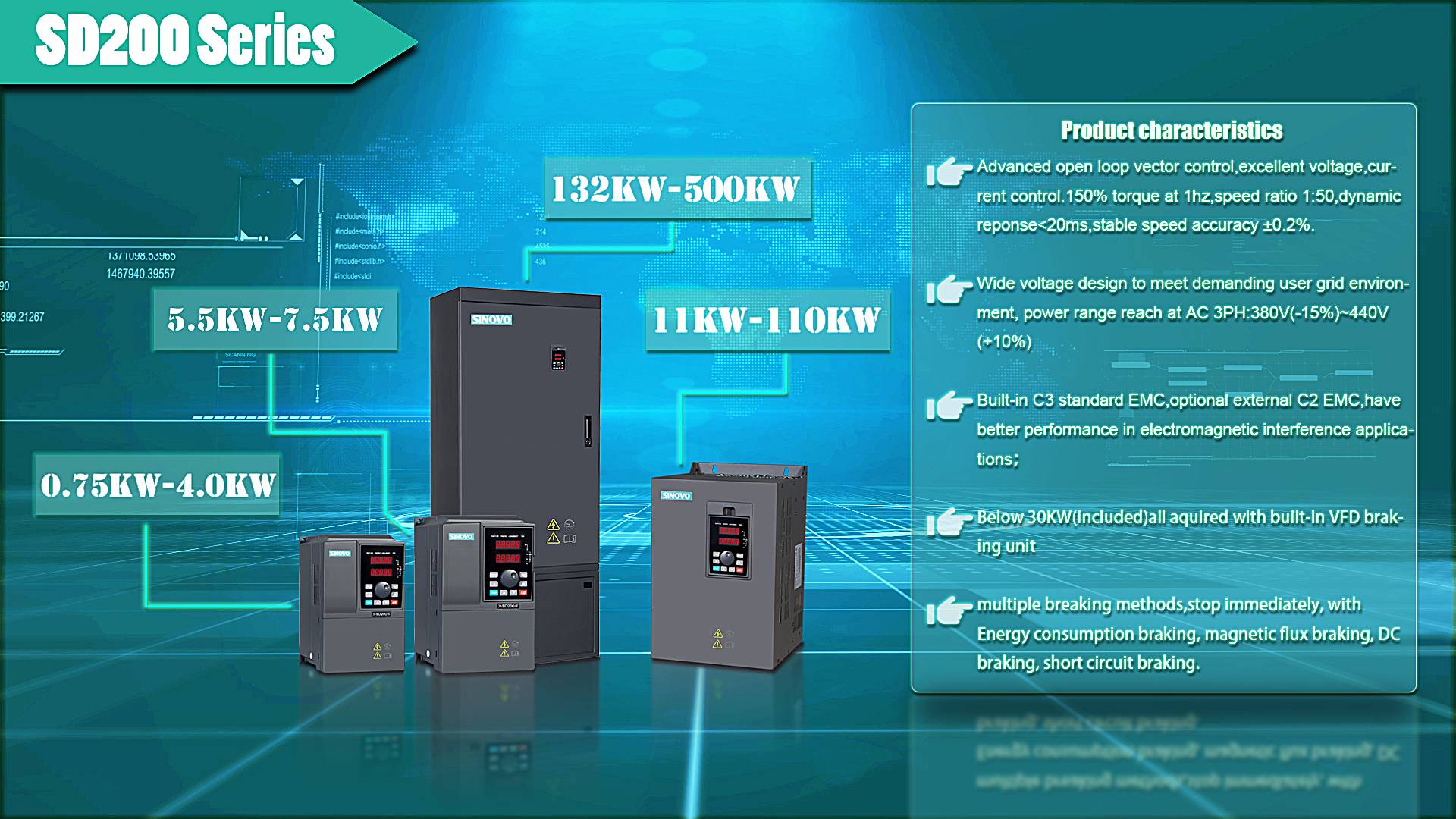 V/F Variable Speed Changer Frequency Converter