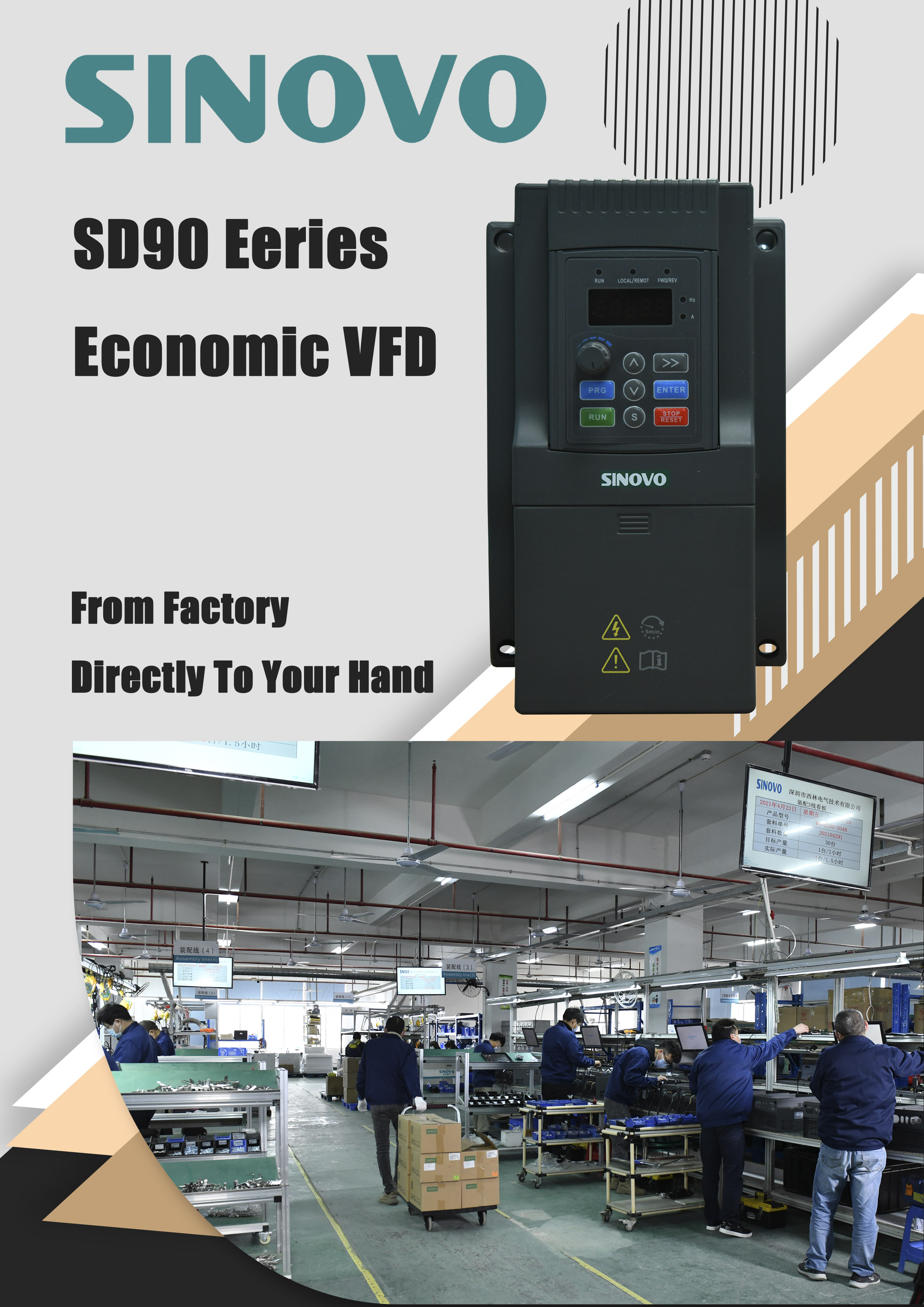 5.5kw General Purpose High Performance V/F Control Vector Control VFD with CE - China AC Drive, Variable Frequency Drive