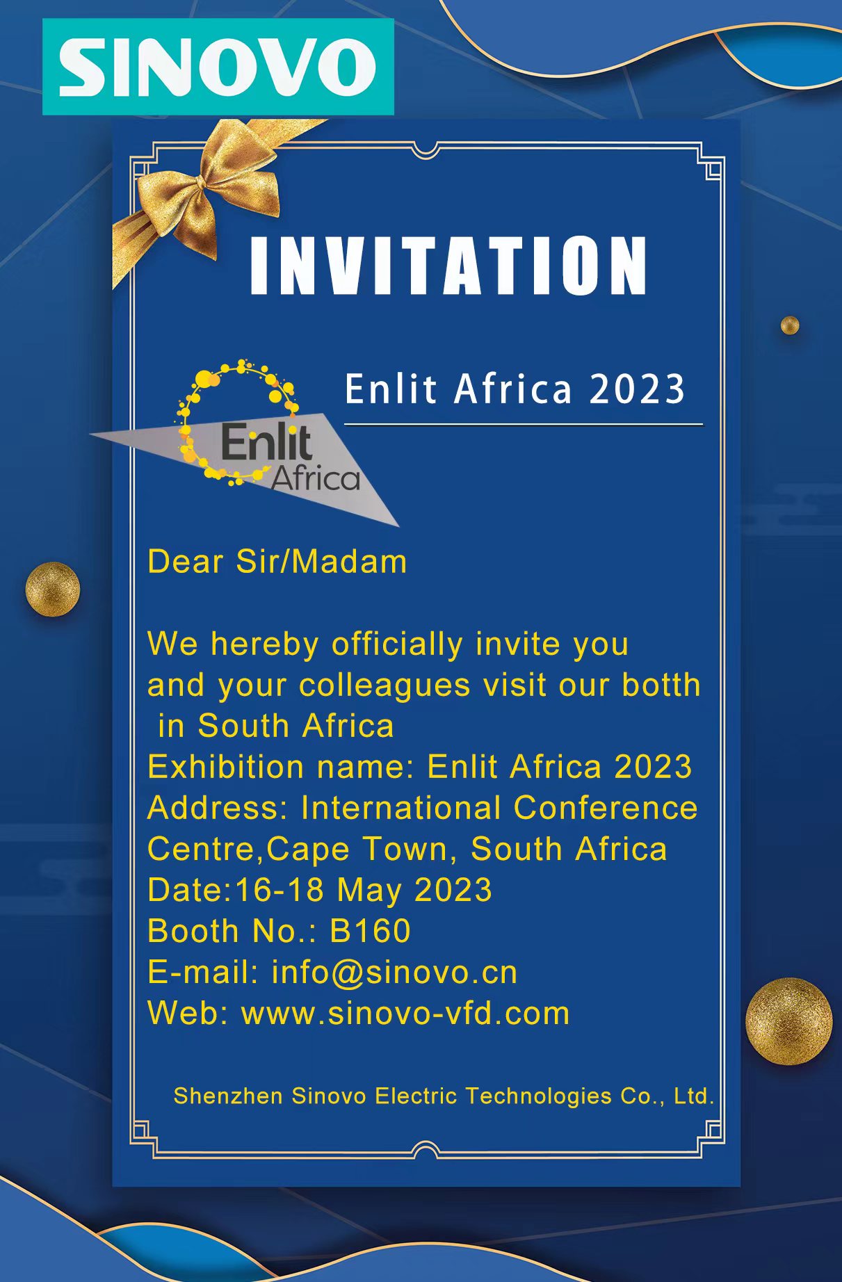 Invitation Enlit Africa 2023